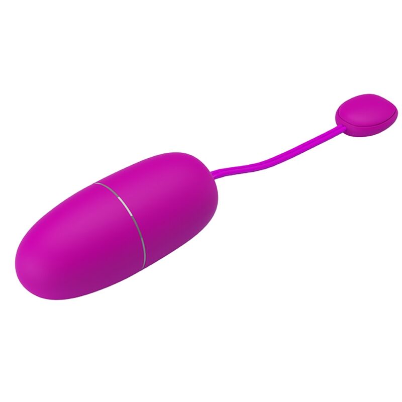 Uovo vibrante controllabile con app 12 modalità vibrazione silicone viola batteria AAA Pretty Love