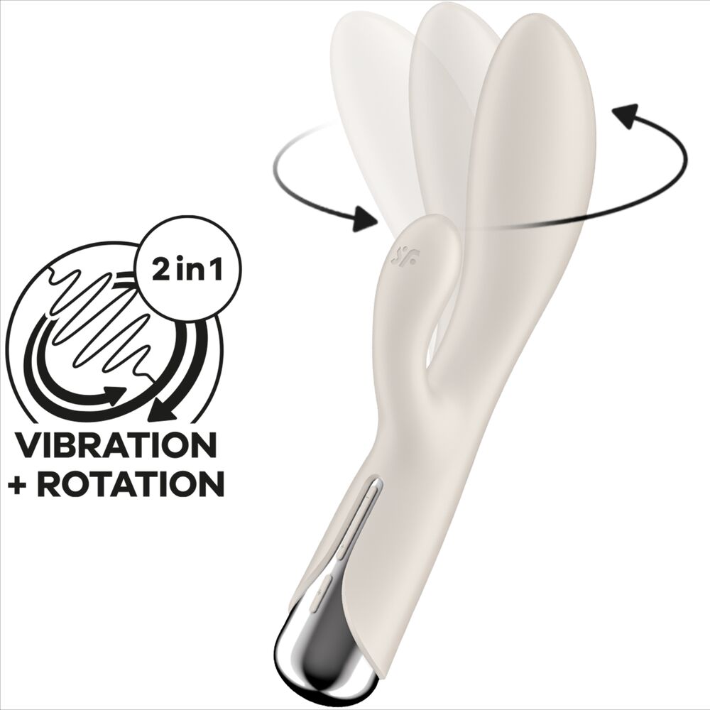 Satisfyer - Spinning Rabbit 1 Clitoris et stimulation du point G rouge