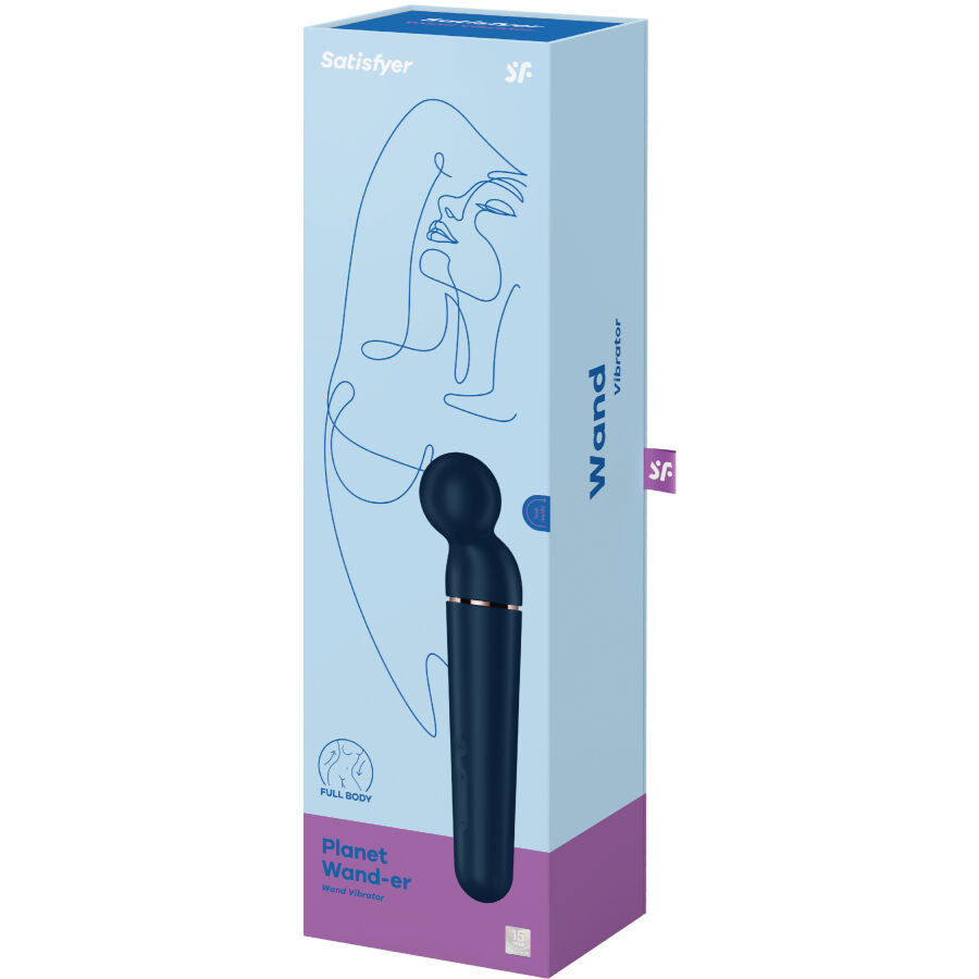Massaggiatore vibratore corpo intero impermeabile silicone 10 programmi 6 intensità batteria litio Satisfyer