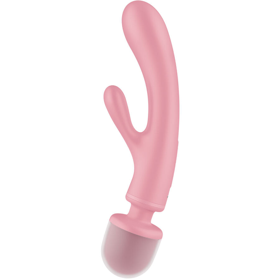 Vibratore rabbit e dome con massaggiatore in silicone ricaricabile waterproof stimolazione punto G clitoride SATISFYER