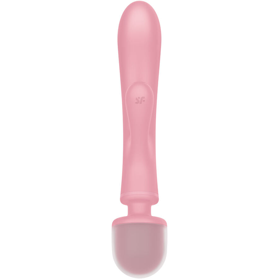 Vibratore rabbit e dome con massaggiatore in silicone ricaricabile waterproof stimolazione punto G clitoride SATISFYER