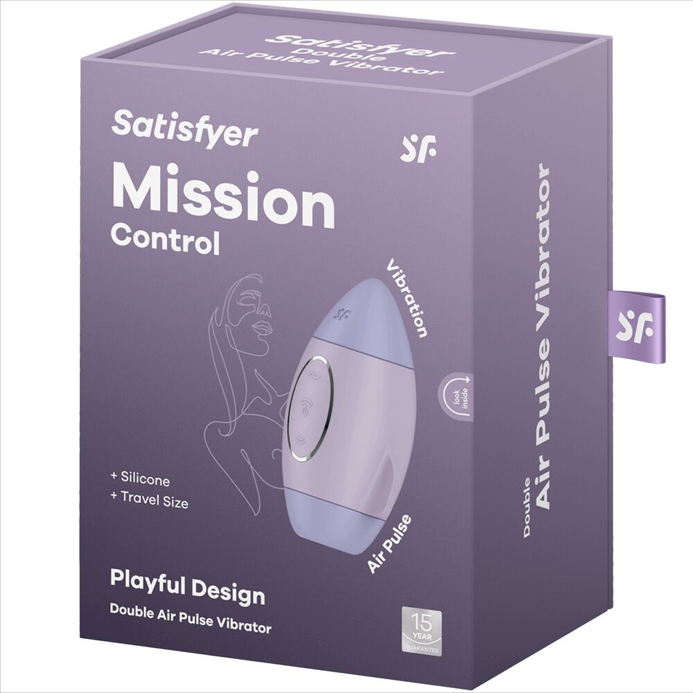 Satisfyer - Mission Control Purple Small Double Pulse Vibrator