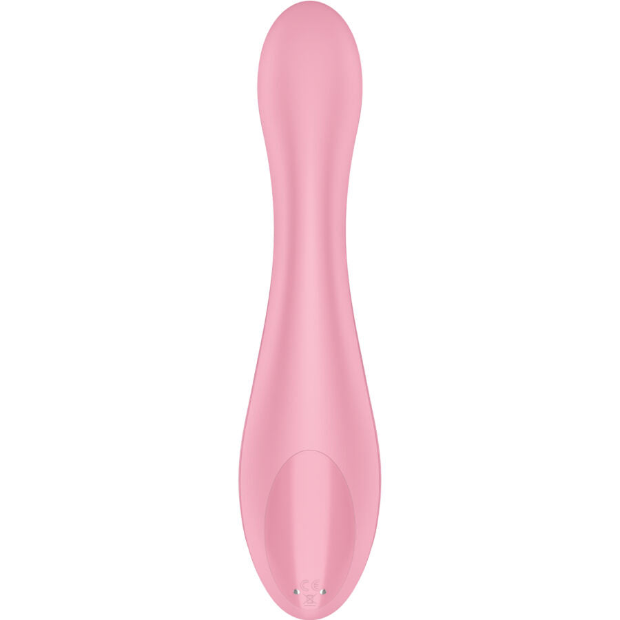 stimolatore g-point vibratore rosa curvo impermeabile silicone 50 combinazioni vibrazioni potenti per donne satisfyer