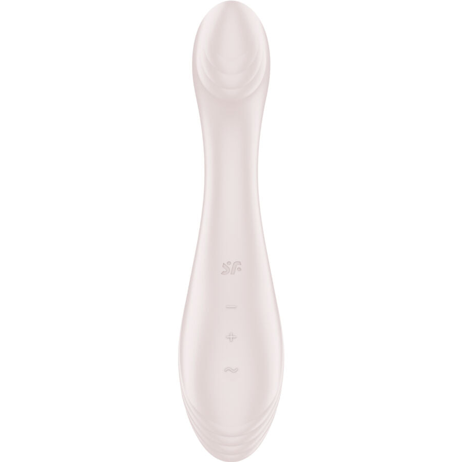 stimolatore g-point vibratore rosa curvo impermeabile silicone 50 combinazioni vibrazioni potenti per donne satisfyer