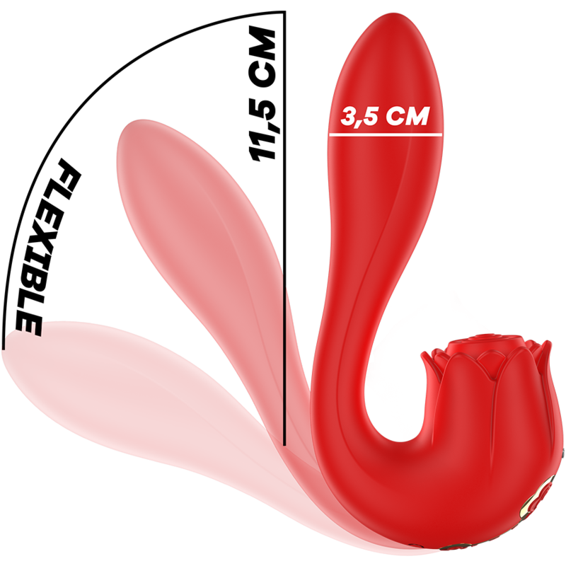 Mia - Selena Vibrating Stimulator + Tapping Red
