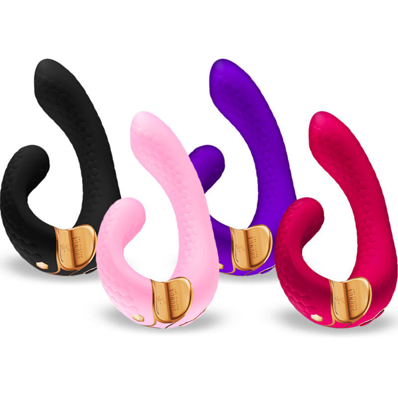 massaggiatore intimo ergonomico impermeabile ricaricabile rosa flessibile 10 vibrazioni silicone ipoallergenico shunga toys