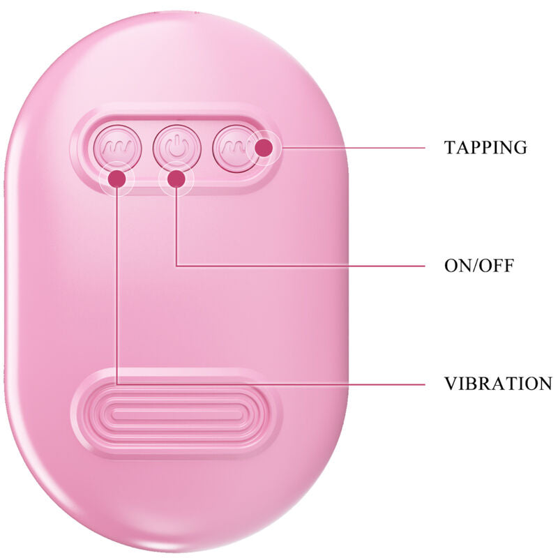 Ovetto vibrante e succhia clitoride 2in1 in comodo astuccio discreto da viaggio ricaricabile con 12 modalità di vibrazione USB rosa Pretty Love Smart