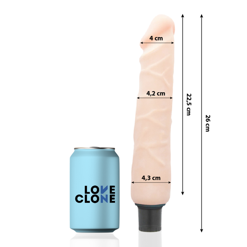 Fallo dildo vibrante realistico autolubrificante 26 cm tecnologia self lubrication impermeabile senza ftalati Loveclone