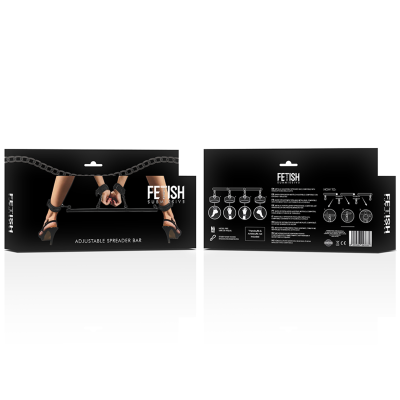 Barra separatrice costrizione modulare regolabile senza nichel per giochi erotici e viaggi Fetish Submissive Bondage