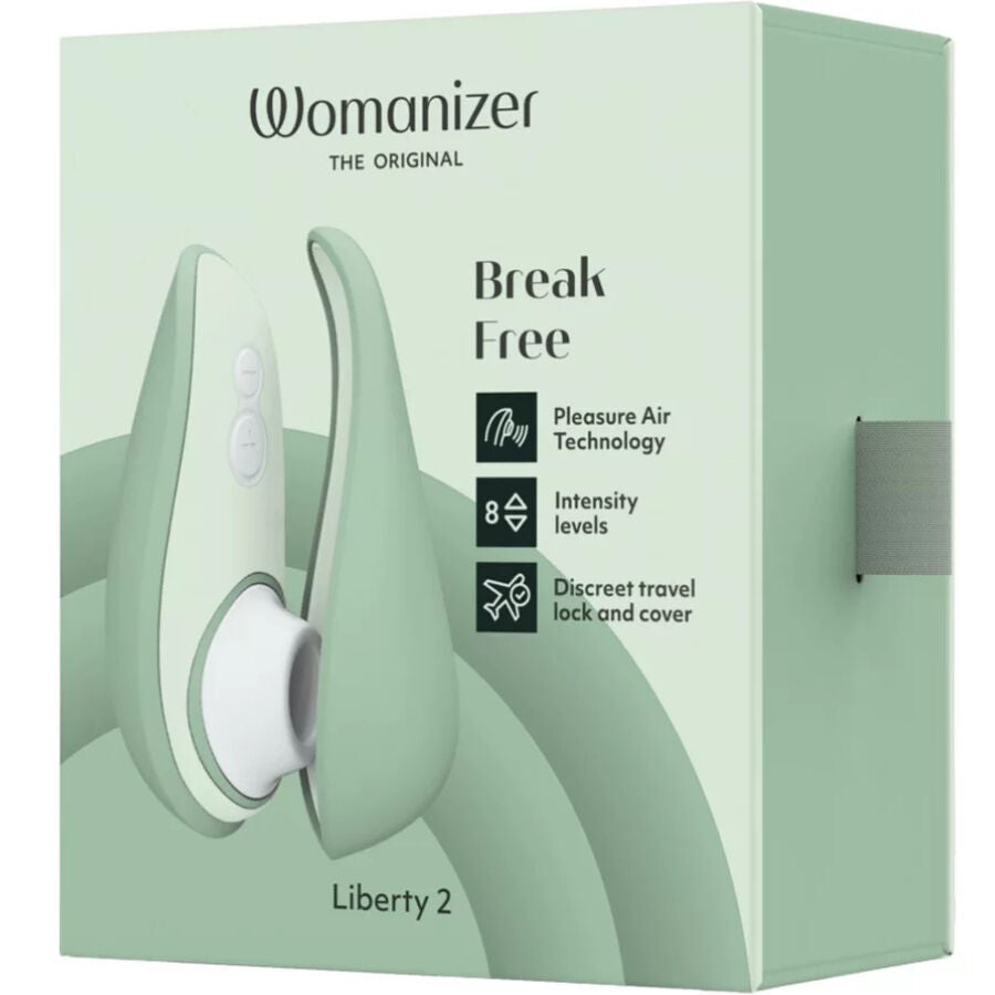 Womanizer - Liberty 2 Clitoral Stimulator & Suction Cup Light Green