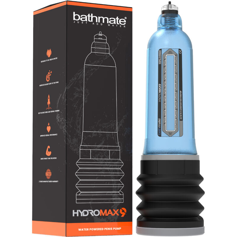 pompaggio idraulico aumento pene Hydromax 9 blu 15 incremento potenza aspirazione risultati rapidi bagno BATHMATE