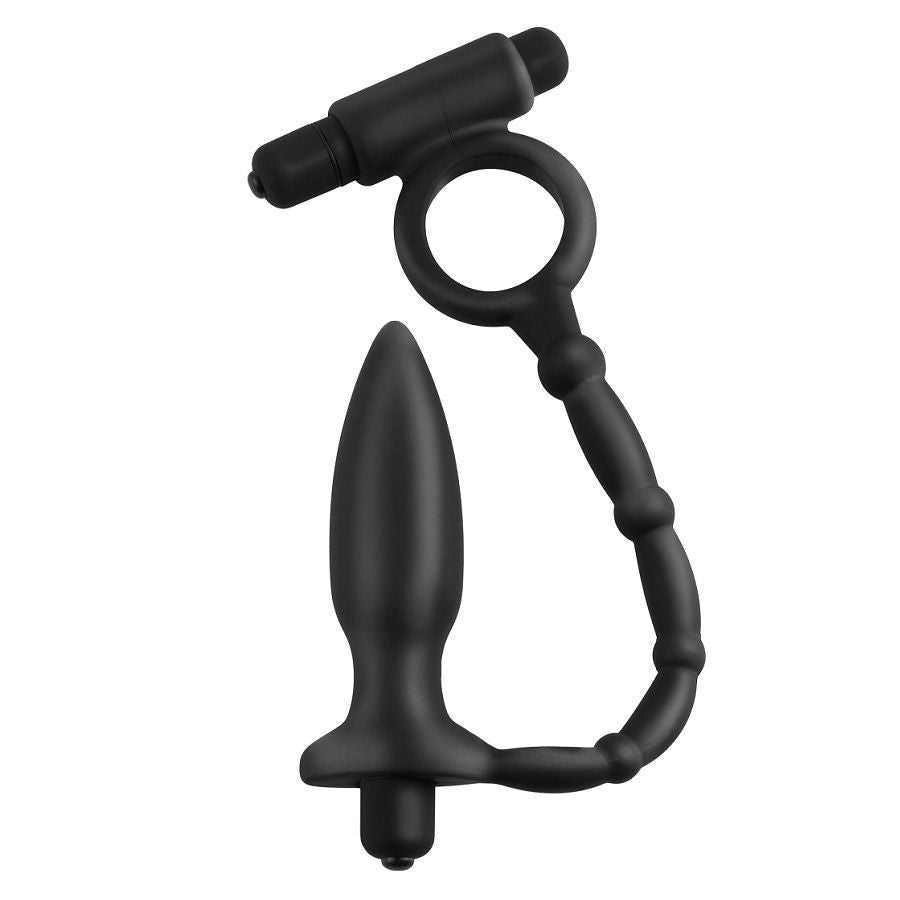 Mini stimolatore anale con anello vibrante sommergibile senza ftalati silicone ipoallergenico Anal Fantasy Series