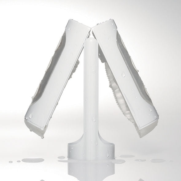 Masturbatore maschile Flip Hole bianco elastomero ultra morbido facile da pulire design innovativo Tenga