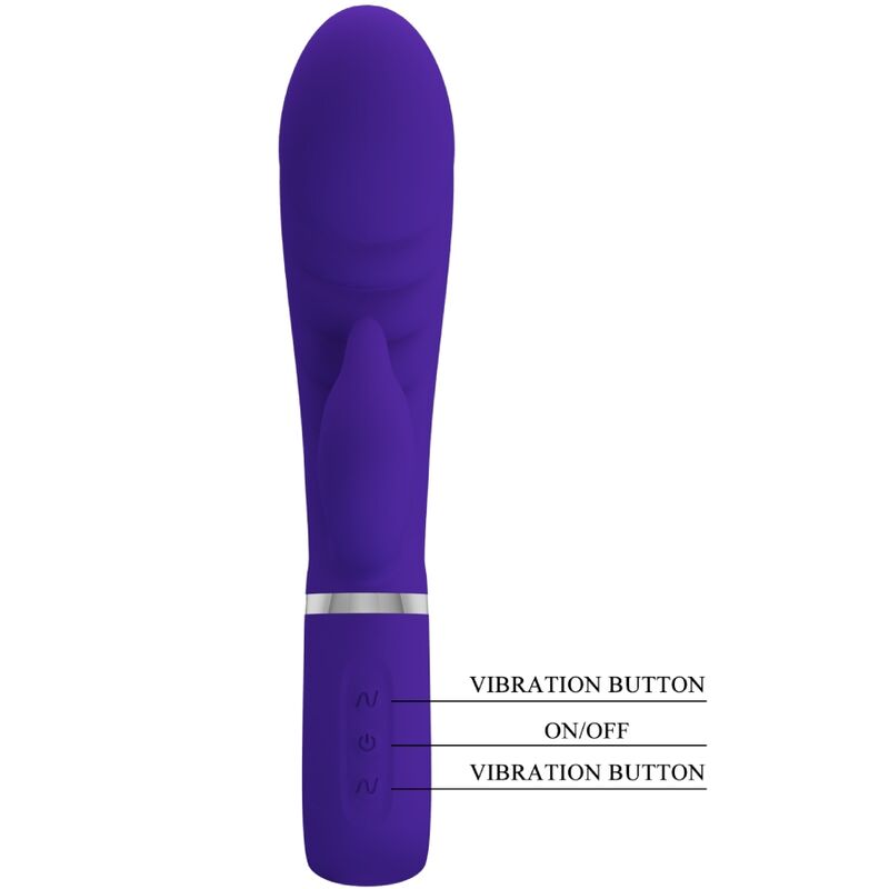 Pretty Love - Vibromasseur multifonction violet Prescott pour point G