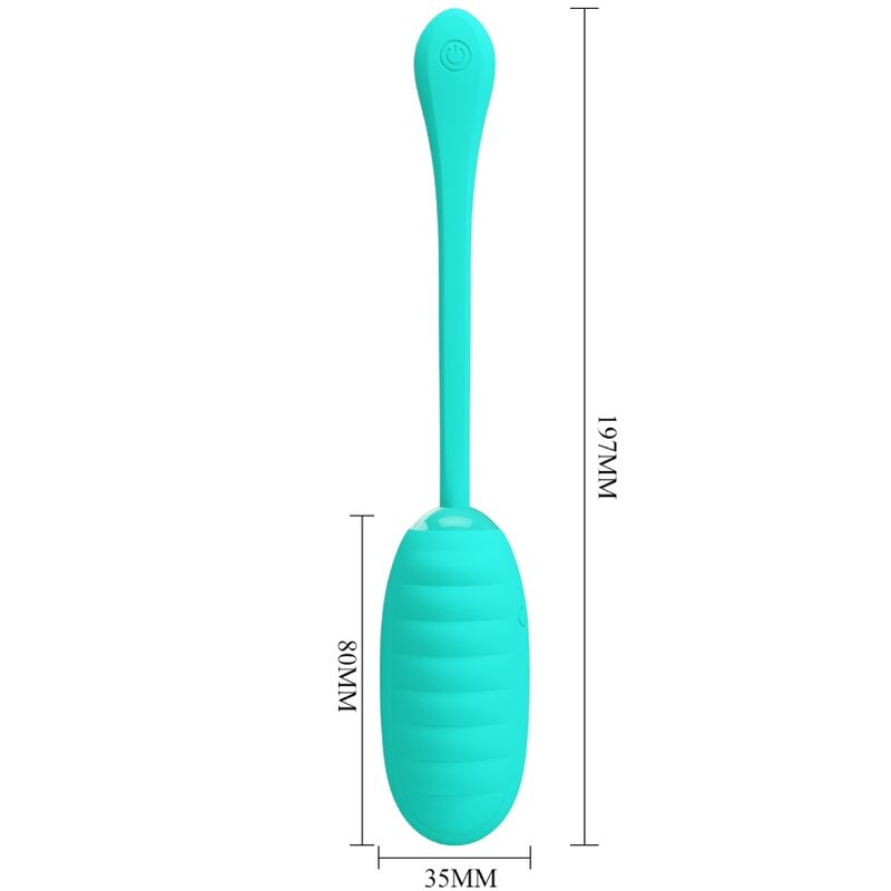 Pretty Love - Oeuf vibrant rechargeable Kirk Aqua Green