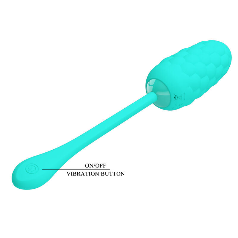 Pretty Love - Oeuf vibrant avec texture marine rechargeable vert aqua