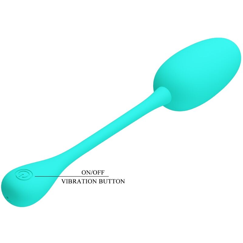 uovo vibrante silicone 12 funzioni ricaricabile usb colore verde acqua piacere personalizzato pretty love flirtation