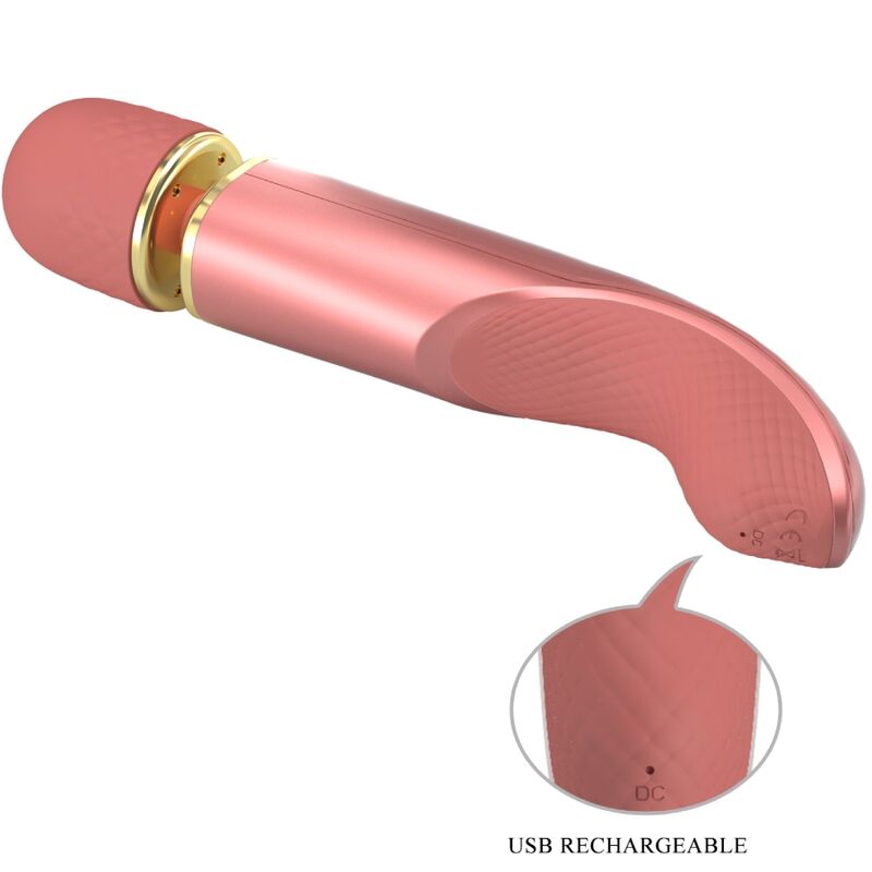massaggiatore rosa in silicone morbido 7 modalità vibrazione 5 velocità ricaricabile usb potente e silenzioso pretty love smart