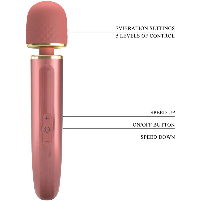 massaggiatore rosa in silicone morbido 7 modalità vibrazione 5 velocità ricaricabile usb potente e silenzioso pretty love smart