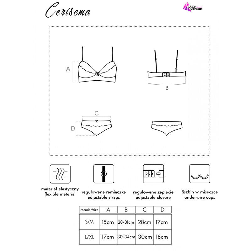 Livco Corsetti Fashion - Soutien-gorge + slip corail Cerisema Lc 21005