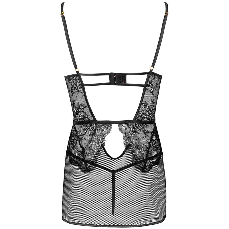 Livco Corsetti Fashion - Chemise + Slip Baririn Lc 90633 Noir