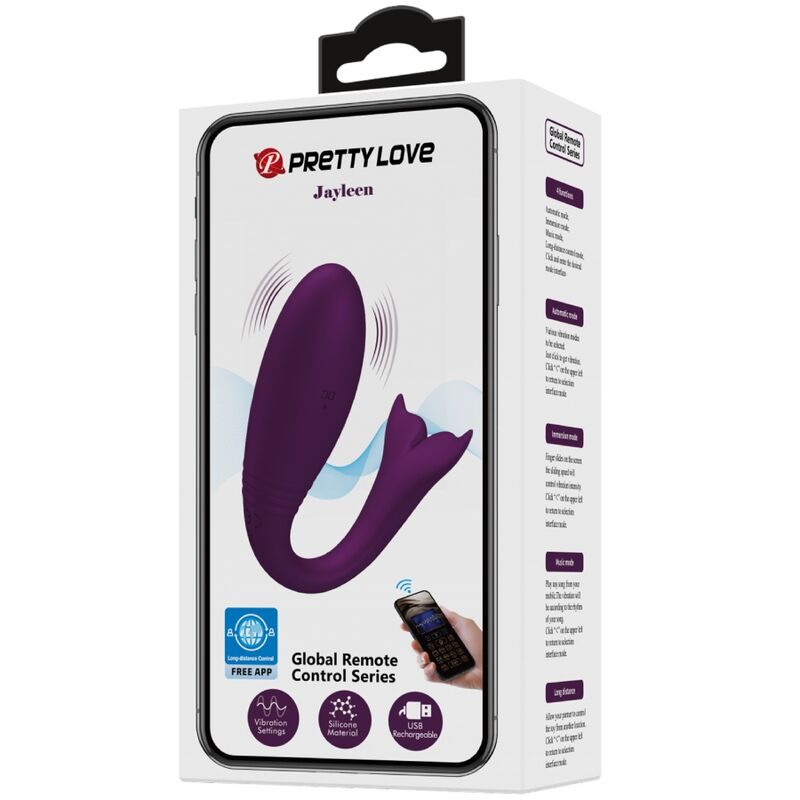Pretty Love - App Jayleen Vibromasseur Télécommande Violet