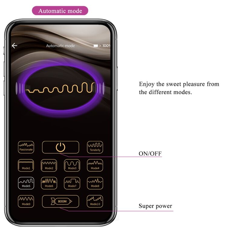 Pretty Love - App Jayleen Vibromasseur Télécommande Violet