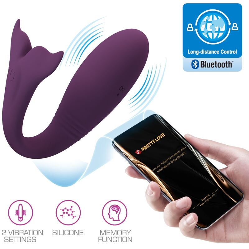 Pretty Love - App Jayleen Vibromasseur Télécommande Violet