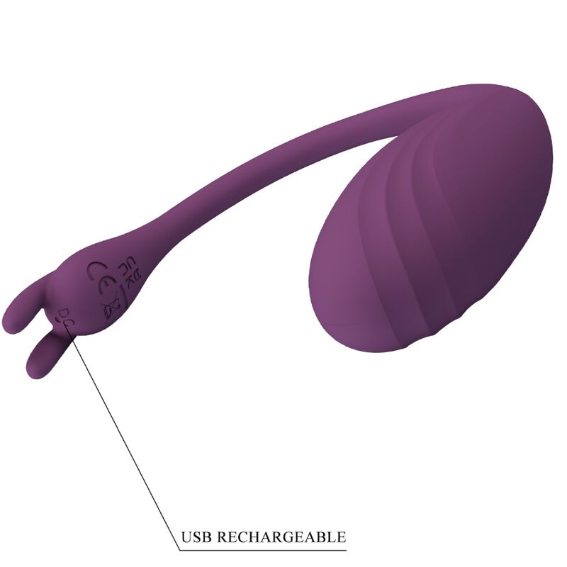 Vibratore indossabile controllo a distanza tramite app 12 funzioni silicone impermeabile Viola Pretty Love