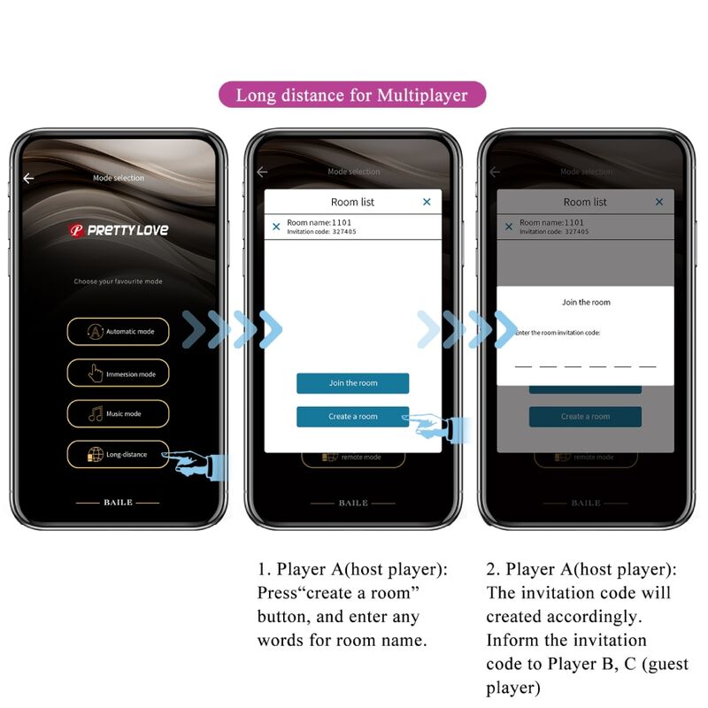 plug anale app controllato con vibrazione e scosse elettriche viola ricaricabile in silicone Pretty Love