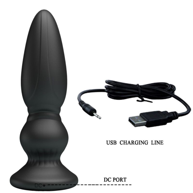 Mr Play - Vibrateur Puissant Télécommande Plug Anal Noir