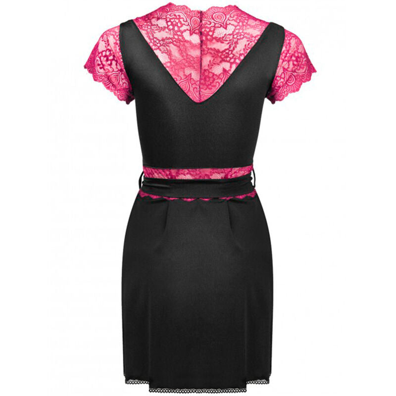 Livco Corsetti Fashion - Kumiko Lc 90428 Robe de chambre + culotte Noir S/M