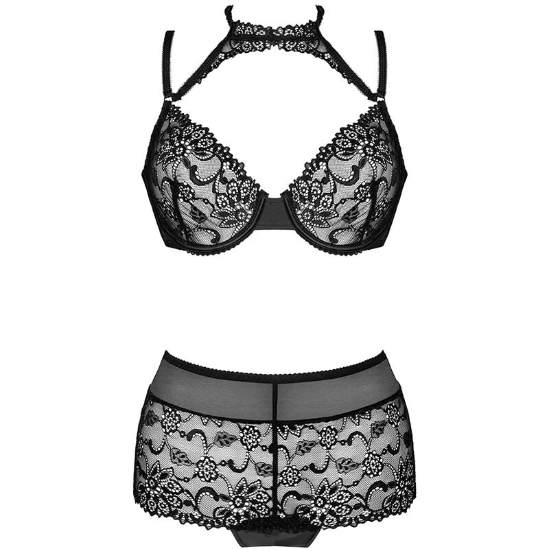 Livco Corsetti Fashion - Ligne pour les Sens Collection Soutien-gorge + Slip Noir