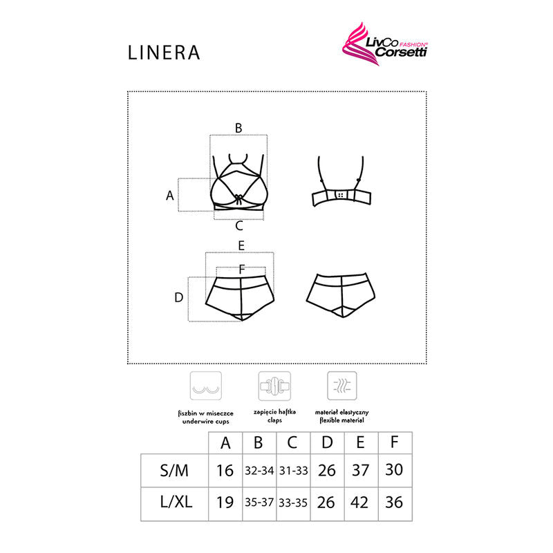 Livco Corsetti Fashion - Ligne pour les Sens Collection Soutien-gorge + Slip Noir
