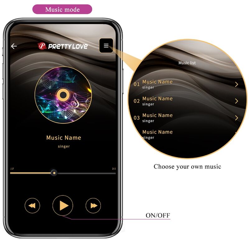 Pretty Love - App Elvira Kegel Balls Télécommande Violet