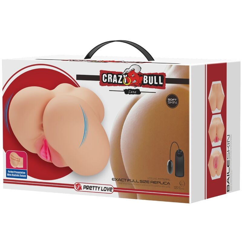 Crazy Bull - Vibromasseur réaliste pour vagin et anus Luna