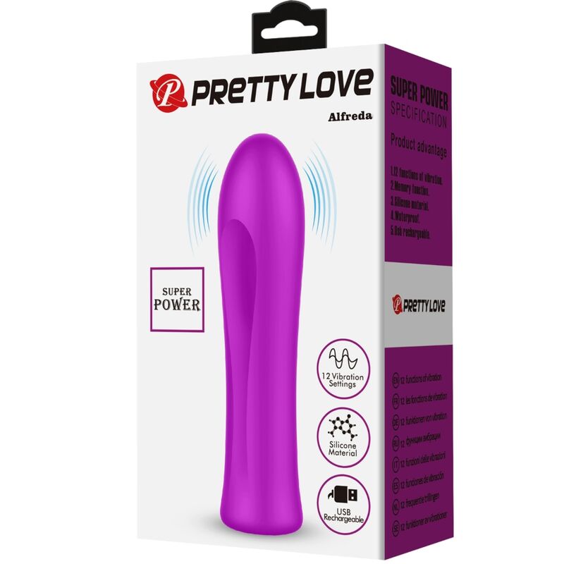 Pretty Love - Vibromasseur violet super puissant Alfreda