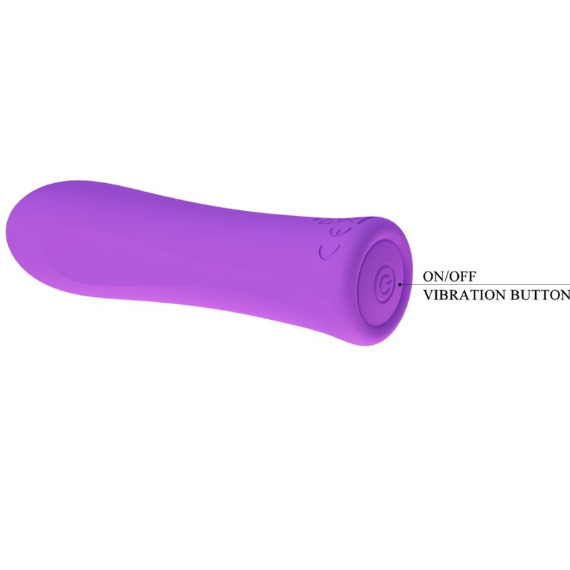 Vibratore in silicone ricaricabile 12 funzioni vibrazione magnetico potente silenzioso viola Pretty Love Flirtation
