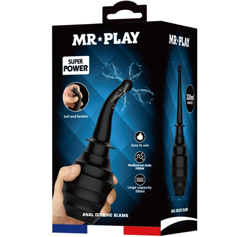Mr Play - Anal Shower Blkm6 Super Power Black