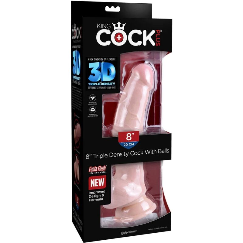 King Cock - Gode Triple Densité 18,4 Cm