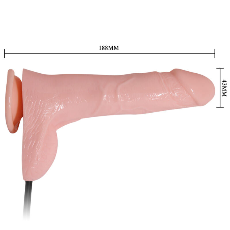 Baile - Realistic Inflatable Dildo With Suction Cup 15cm