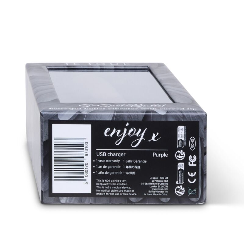 vibratore bullet stimolazione g-spot silenzioso impermeabile 5 velocità ricaricabile usb viola je joue