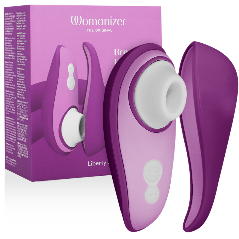 Stimolatore clitoride tecnologico con ventosa verde chiaro Liberty 2 impermeabile facile da pulire Womanizer