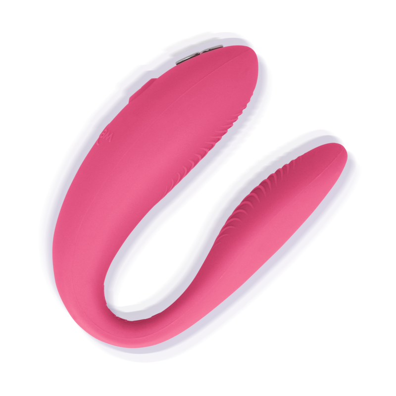 Stimolatore clitorideo ergonomico con vibrazioni silenziose e app per coppie rosa We-Vibe