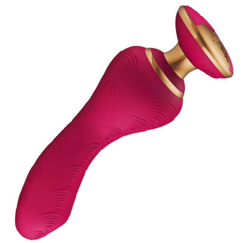 massaggiatore intimo sanya rosa silenzioso e ricaricabile ergonomico in silicone ipoallergenico 10 funzioni shunga toys