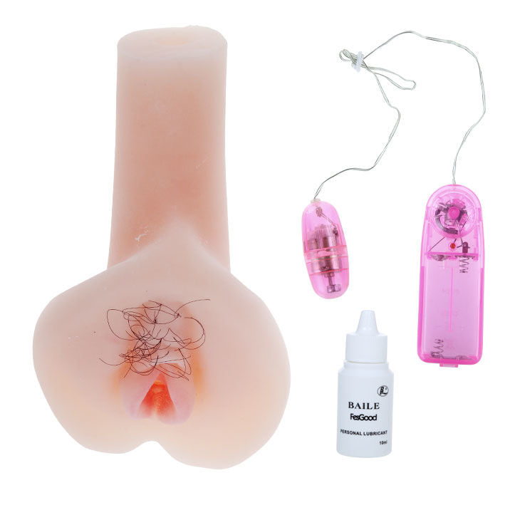 Masturbatore vaginale e anale in silicone vibrante ultra realistico riscaldabile per massimo piacere Baile For Him