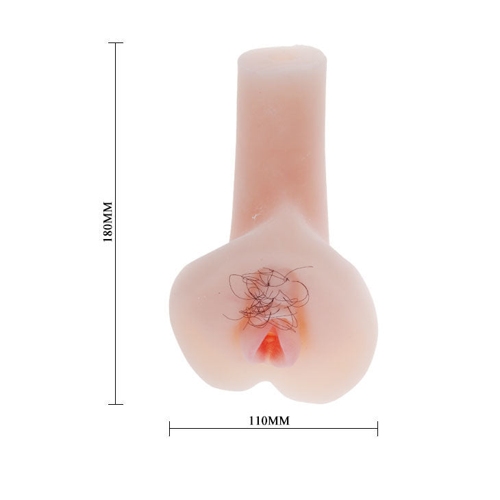 Masturbatore vaginale e anale in silicone vibrante ultra realistico riscaldabile per massimo piacere Baile For Him