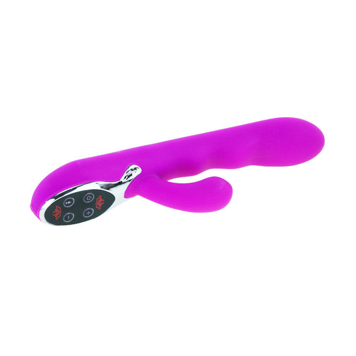 Vibratore lilla clitorideo ricaricabile con 10 funzioni di vibrazione e doppio motore in silicone Pretty Love Smart