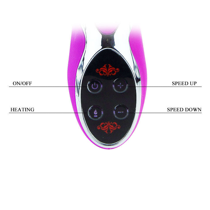 Vibratore lilla clitorideo ricaricabile con 10 funzioni di vibrazione e doppio motore in silicone Pretty Love Smart