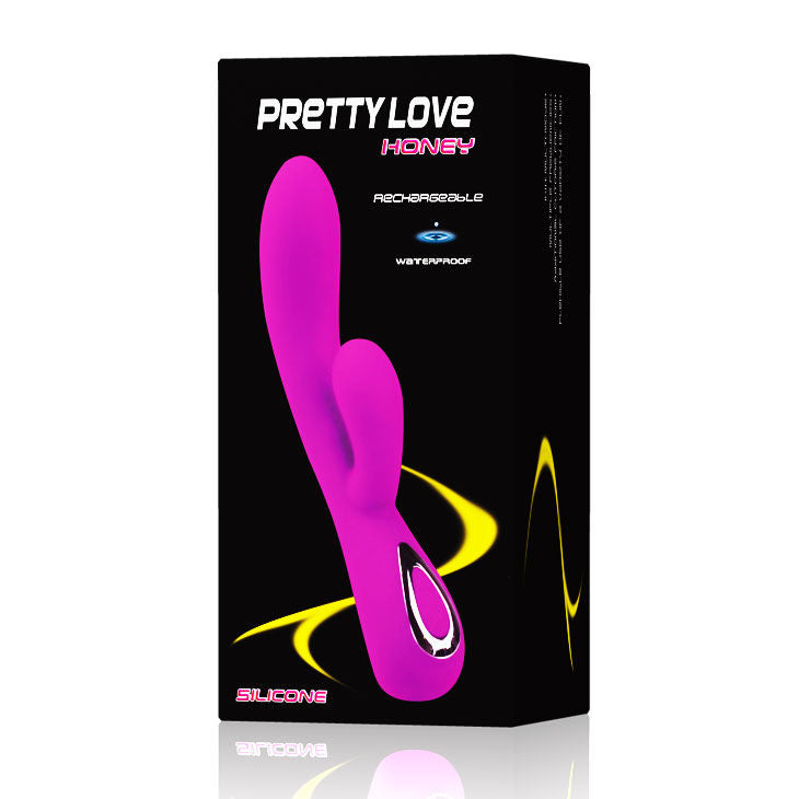 Vibratore intelligente lilla con stimolazione clitoridea 10 funzioni silicone ricaricabile impermeabile Pretty Love Smart